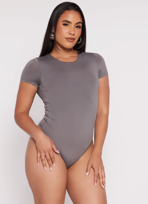Daisy Double Lined Crew Neck BodysuitTightensemble