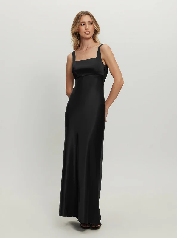 Vintage DressMarciano Black Estella Maxi Dress